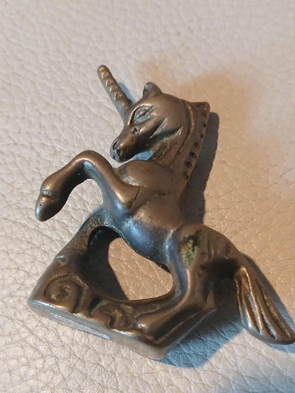 Brass Minature Unicorn Figurine - Picture 4 of 4